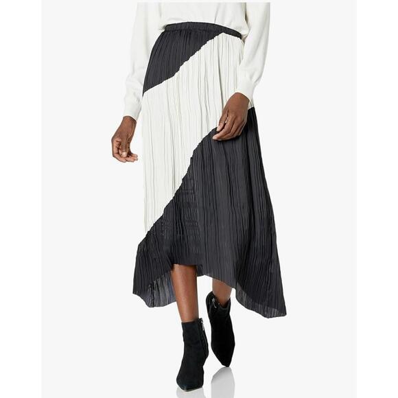 Ramy Brook Dresses & Skirts - Women’s Ramy‎ Brook Women's Midi Adena Skirt Size Large L Geometric Ivory Black